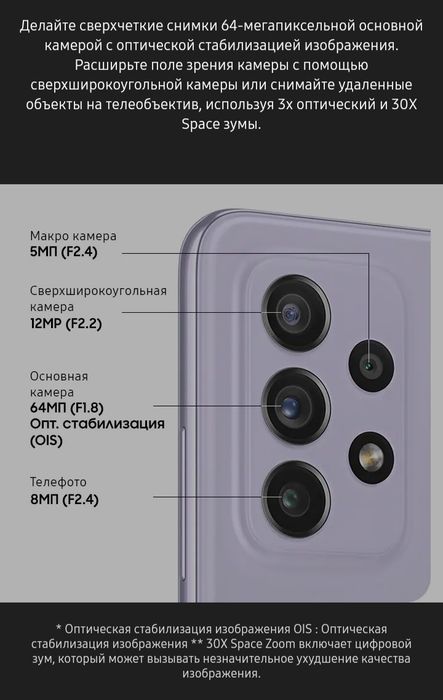 Смартфон Galaxy A72
