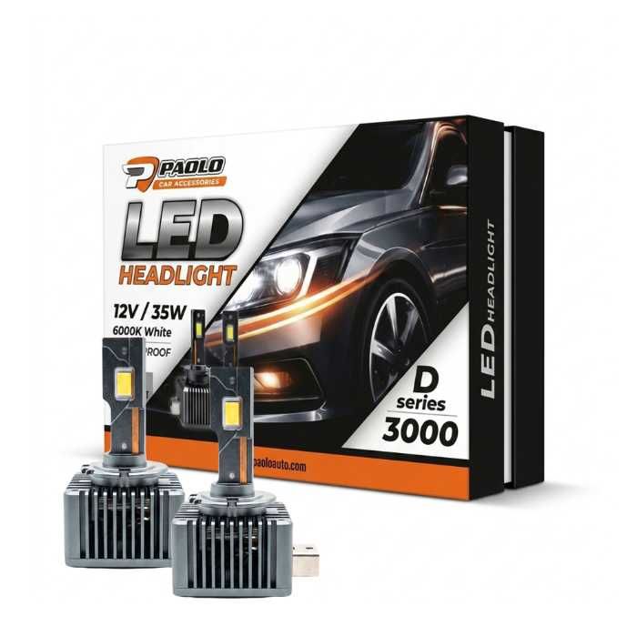 ДИОДНИ КРУШКИ D1S D2S D3S 9006 35W 6000K 2БР К-Т  Модел 2601, 35W ЗА кола Автомобил МПС Бус Микробус