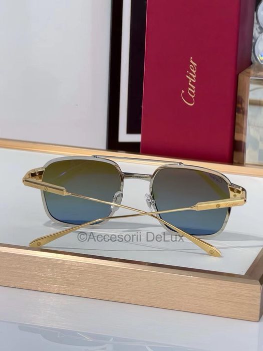 Ochelari de Soare Cartier Aviator CT0610S Noi Full Box  Gold