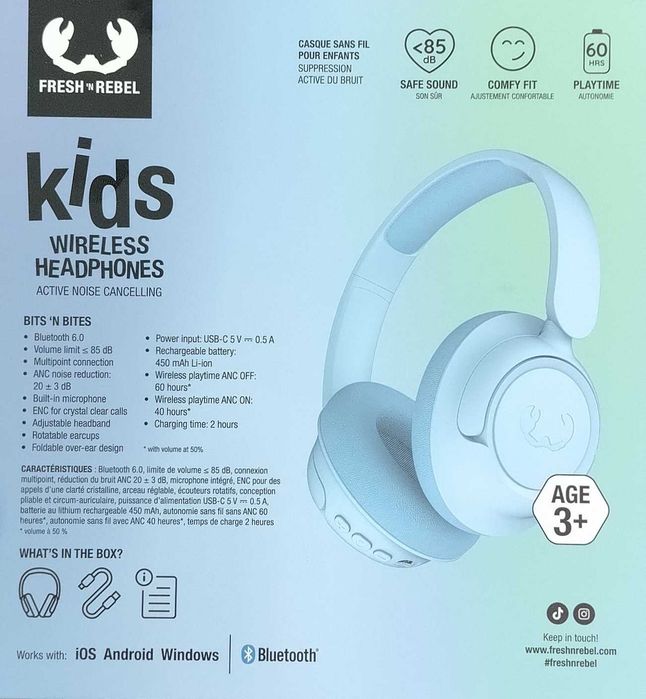 Casti on Ear Fresh and Rebel Kids [#13474#]