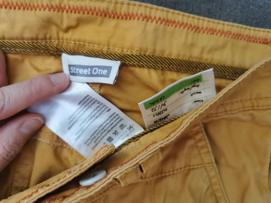 Pantaloni bărbați Street One galben muștar S, 32, casual