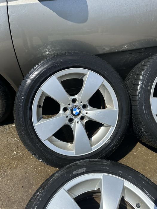 Jante roti style 138 BMW Seria 5 E60 E61 225/50 R17 ET20 7.5J cauciucuri In stare buna M+S jante roti BMW Seria 3 E90 E91 E92 320d R17 525d 530d 535d