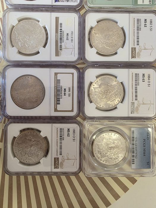Moneda 1 dollar , one dollar original