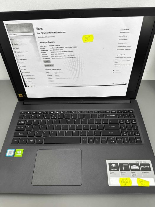 Vand Laptop Acer Aspire 3 i7