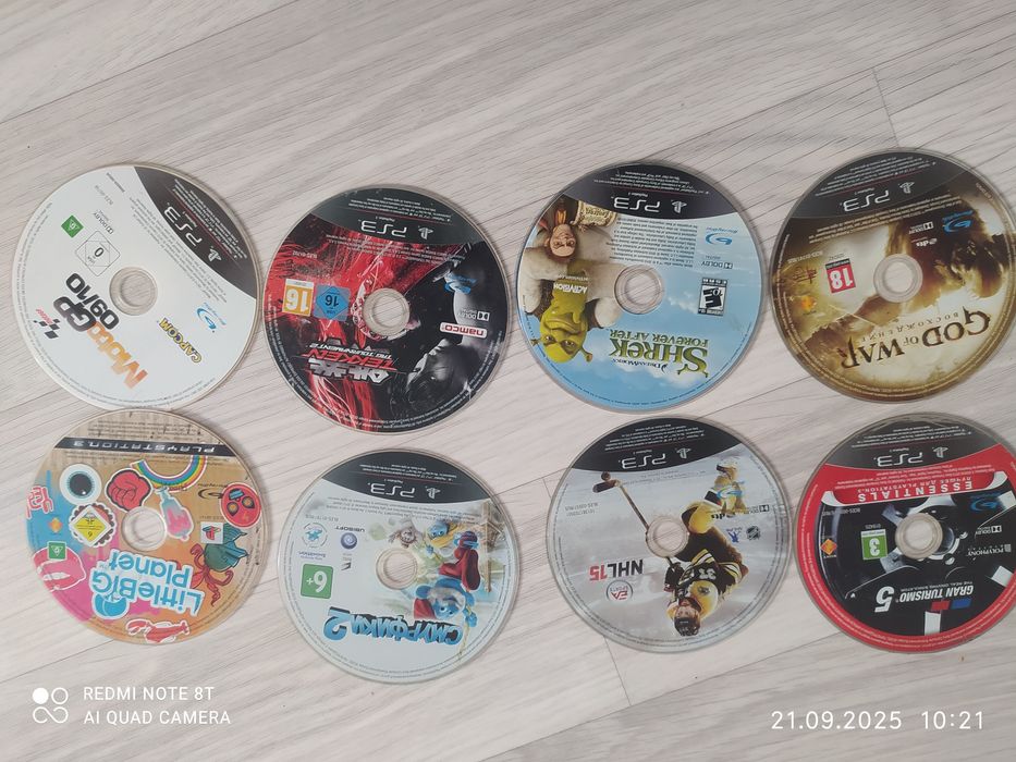 Большой выбор дисков для Playstation3