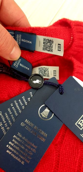POLO Ralph Lauren Cable Wool  Knit  S  НОВО ОРИГИНАЛ 2броя  Дамски Пул