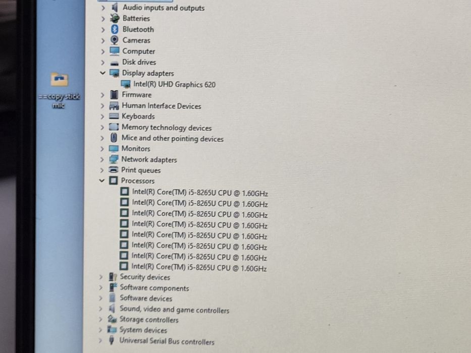 vand laptop Lenovo IdeaPad S340.15,6"FH.i5 8265 Quad Core.8 Gb.Ssd 256Gb