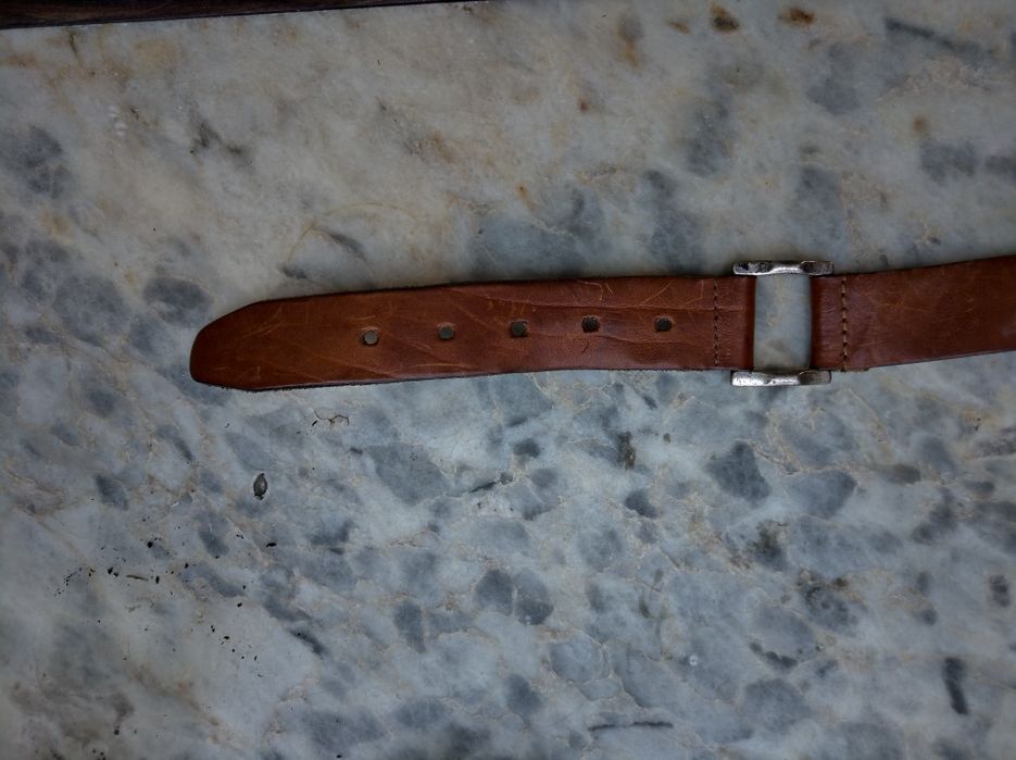 2бр.Колани естествена кожа. Италиански черен и кафяв