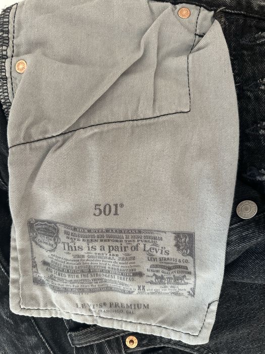 Мъжки черни дънки Levi’s 501