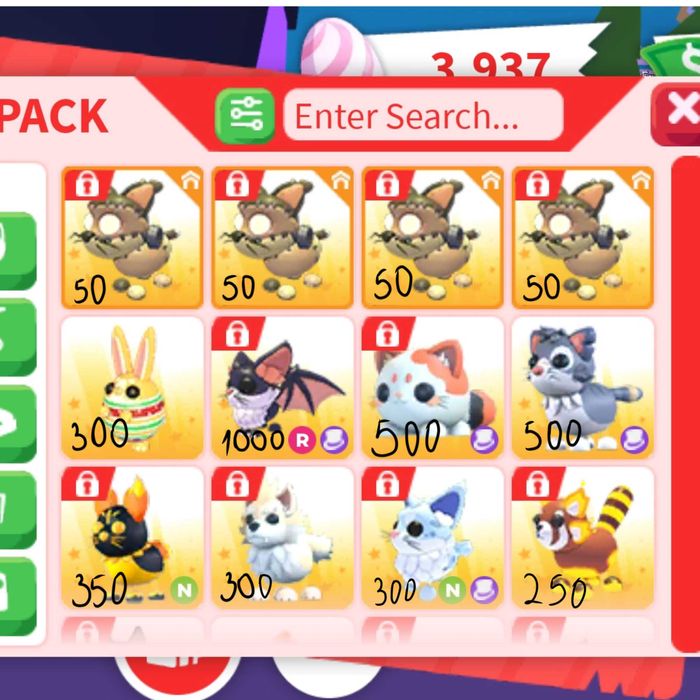 Продаю питомцев из адопт ми