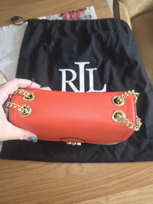 Кожена чанта ralph lauren