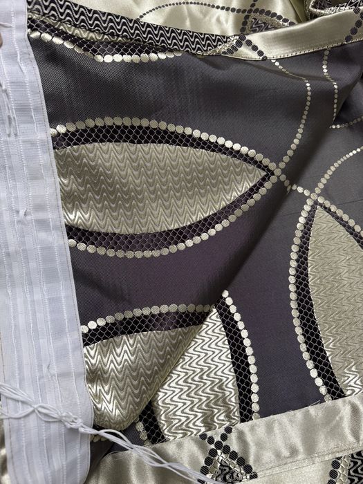 Draperii matase bej auriu