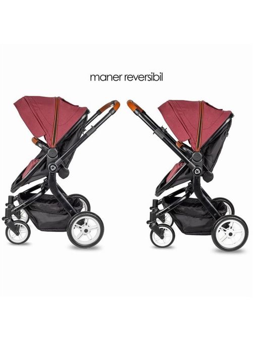 Carucior 3 in 1 cu maner reversibil si landou transformabil Coccolle