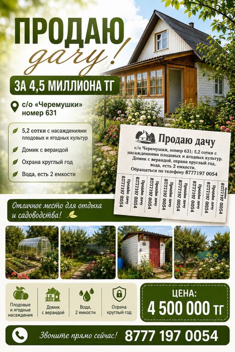 Продам 2 дачи с/о «Черемушки»