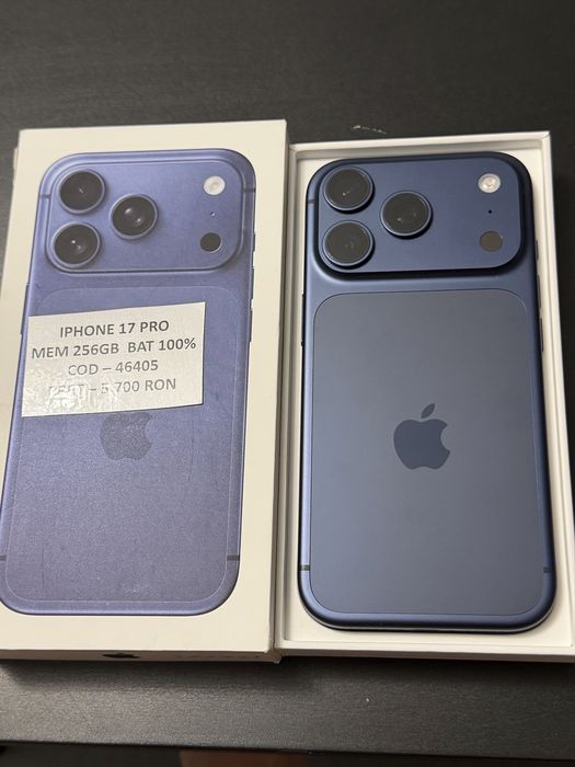 Iphone 17 Pro,Deep Blue 256GB Baterie:100%