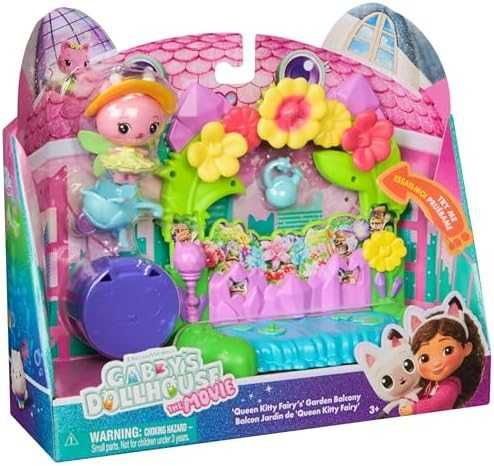 Нов Gabby’s Dollhouse Комплект Балкон с фигурка и куклени аксесоари