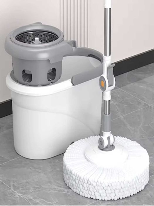 Швабра для мытья пола – 360° вращающаяся насадка, система отжима