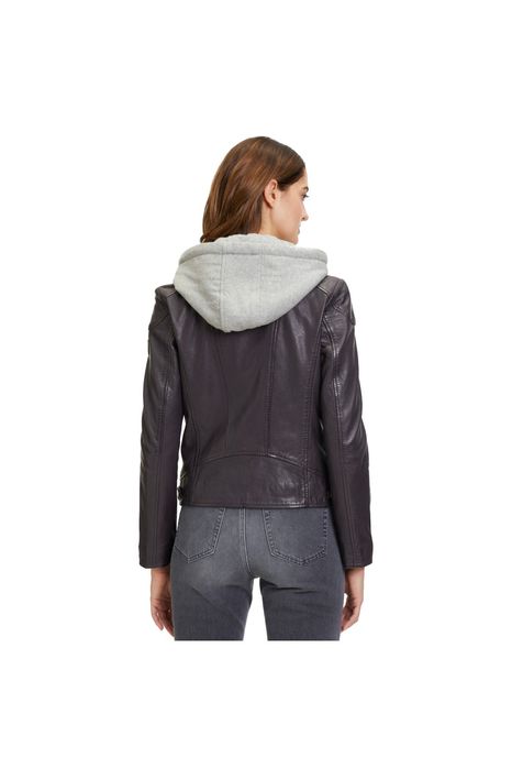 Geaca de Piele Dama Mauritius Mov Inchis GWAlice