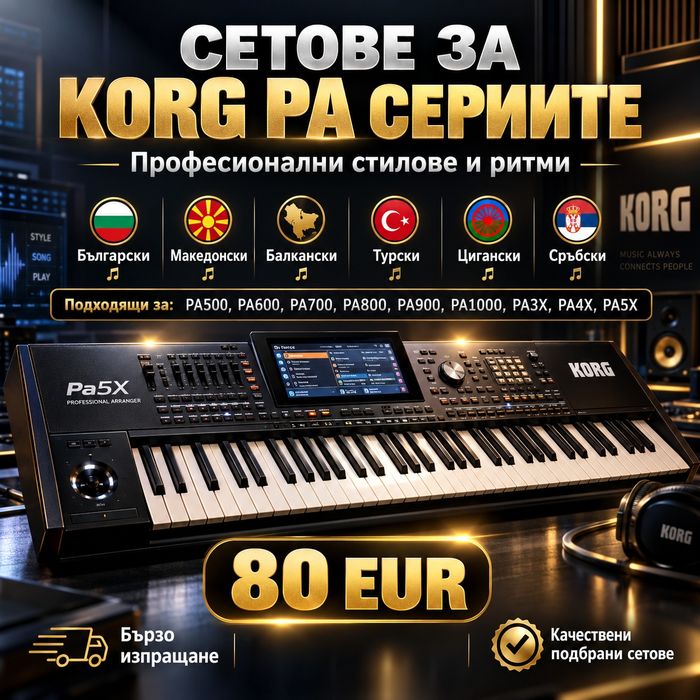 Сетове за KORG PA серии