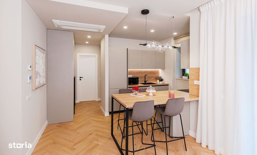 AFI Home North-2 camere,mobilat&utilat,prima inchiriere,+1 loc parcare