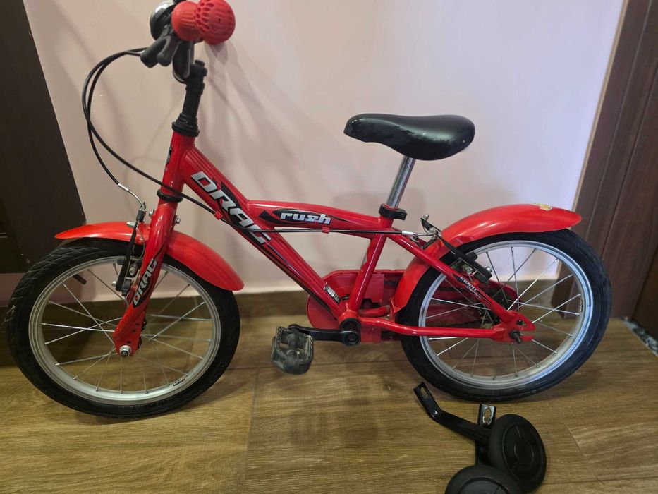 Детско колело DRAG rush 16" с помощни колела