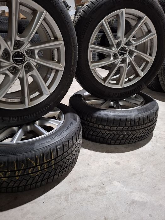 Set jante 225 55 r17  + anvelope iarnă Continental