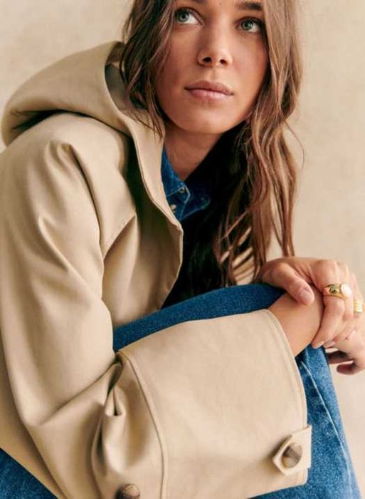 Sezane, Hugo Parka, цвят Sand, размер 34