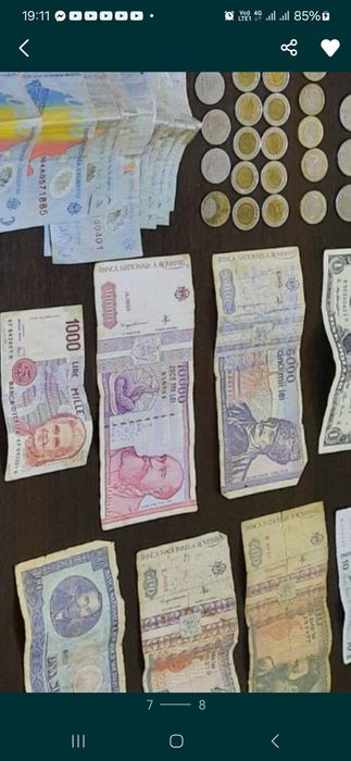 Monede 50 lei, anul 1991, bancnote vechi