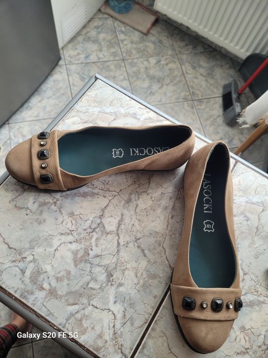 Balerini mato, piele naturala, marime 36, nepurtati