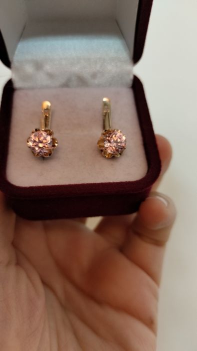 Советские серьги 583 пробы