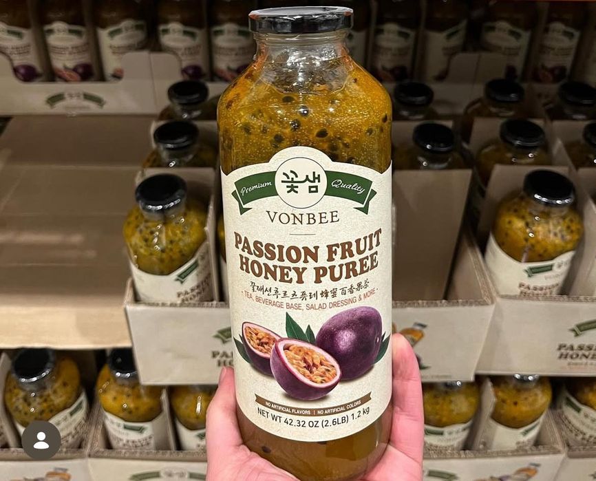 Ceai _baza de bautura cu fructu pasiunii si miere