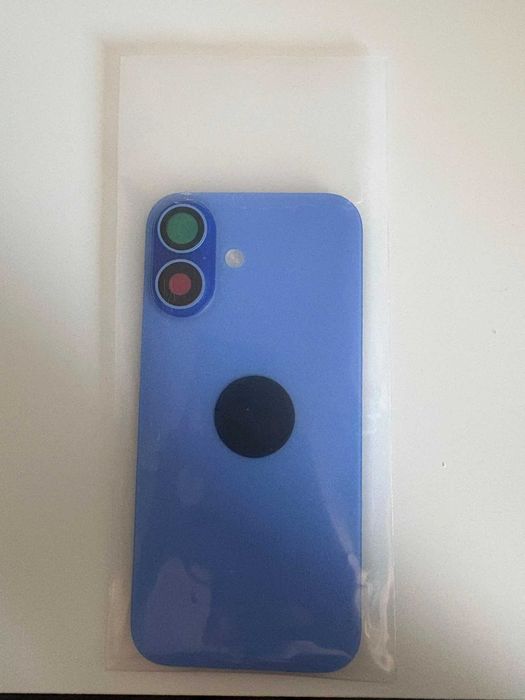 Capac spate albastru (Ultramarin) pentru iPhone 16