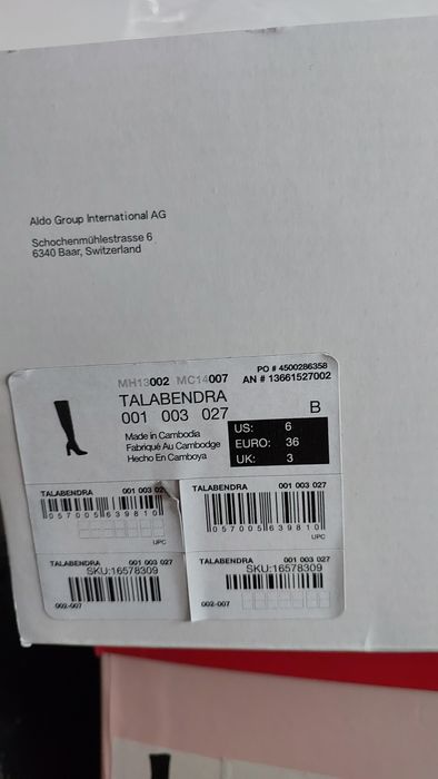 Cizme Aldo piele intoarsa