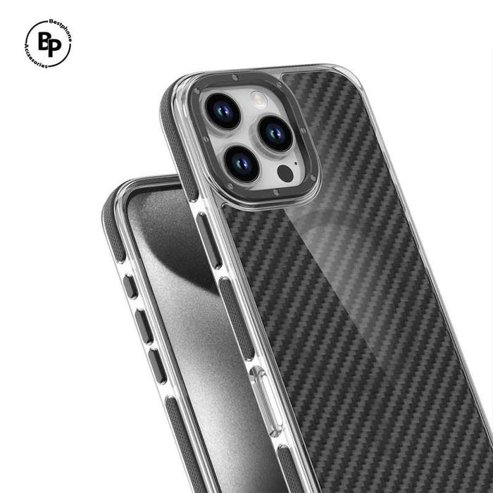 Твърд Силиконов Кейс Acrylic Magsafe Carbon