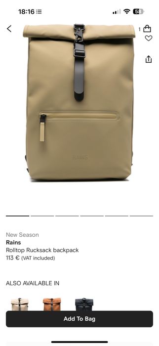 Мъжка Раница Rains