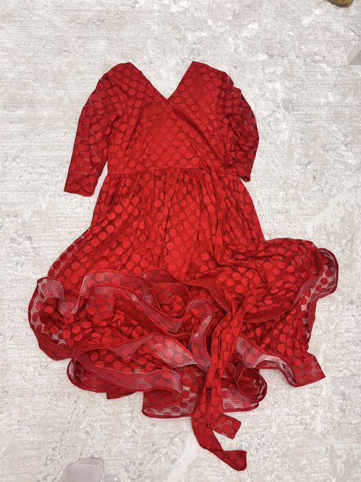 платье вечернее красное