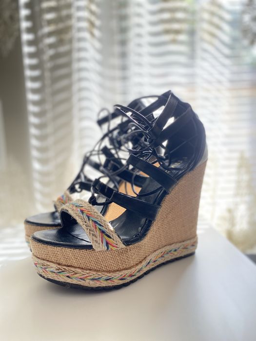 Сандали еспадрили с връзки privee ново