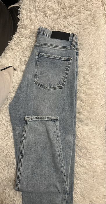 Уникални сини дънки на марката Pause в много добро състояние носени