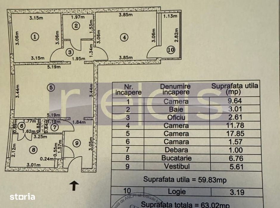 Vanzare 3 Camere  Decomandat Dristor