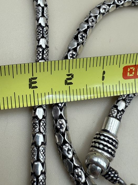 Set lant si bratara argint masiv