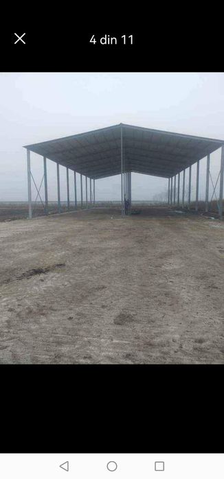 Vând hala metalica și structura metalica 10X20X4h la preț foarte bun