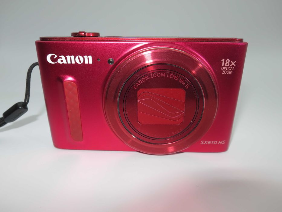 Canon PowerShot SX610 компактен цифров фотоапарат, дигитална камера 18х оптичен зум, Wi-Fi, Full-Hd видео, състояни като НОВО, работи отлично