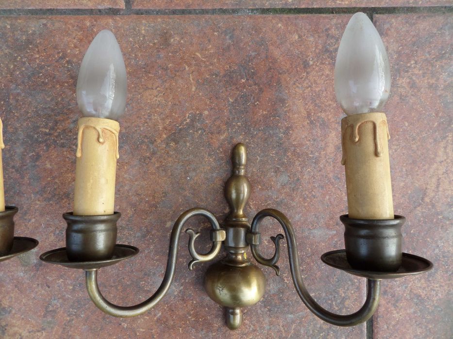 Aplice corpuri iluminat din bronz alama vintage originale vechi