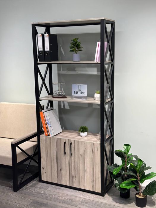 Стеллаж лофт от производителя ПОЛКИ шкаф офисный stellaj polka shkaf