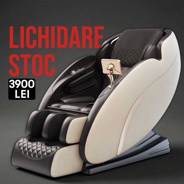 Fotoliu de masaj FULL, role,vibratii,perne aer,incalzire++ LICHIDARE %