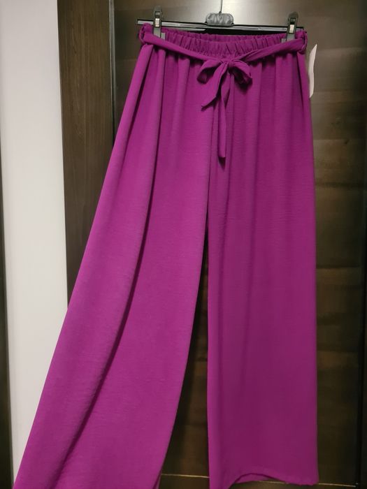 Pantaloni vară-Pantaloni lejeri-Pantaloni colorați- Pantaloni cu crac larg