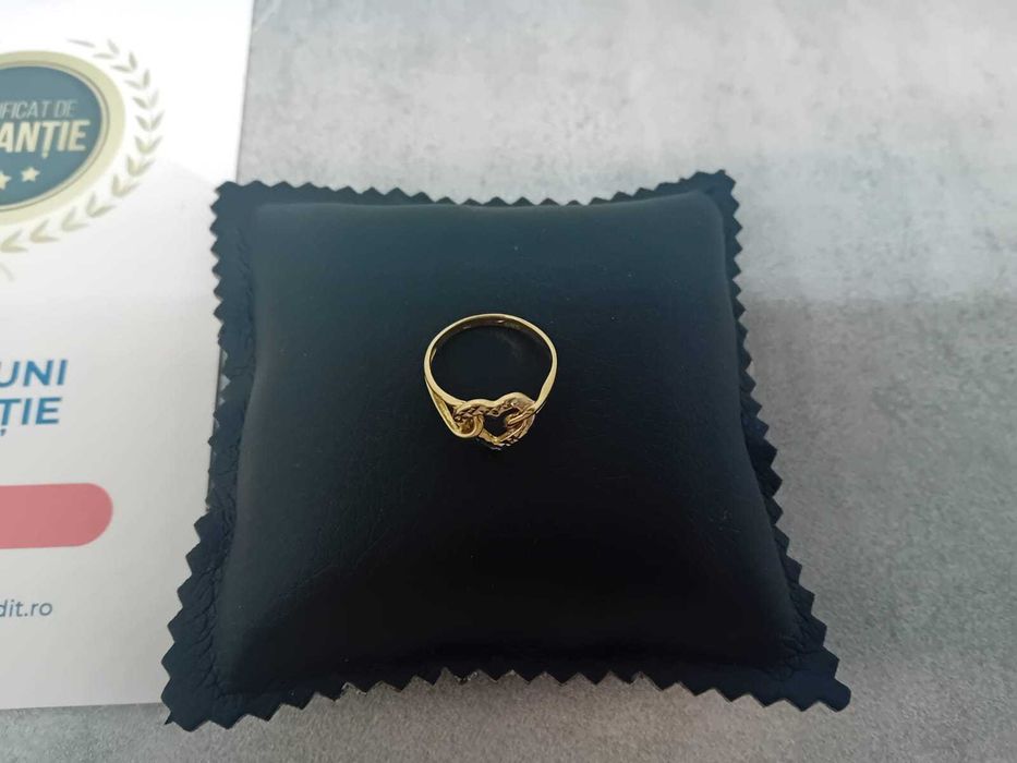 (Ag33)Inel aur 14K 2.20g marimea 14(B.44296/26) Garantie 2 ani!