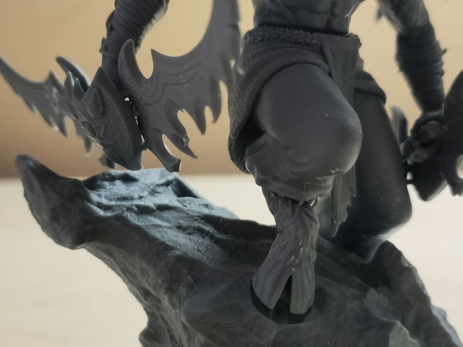Figurină Illidan imprimată 3D – aprox. 15 cm (Nepictată, în piese)