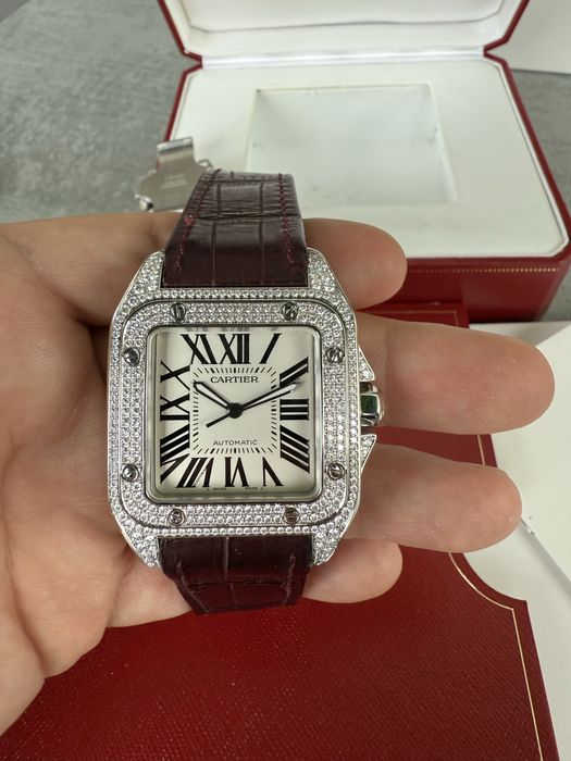 Cartier Santos 100 Diamonds