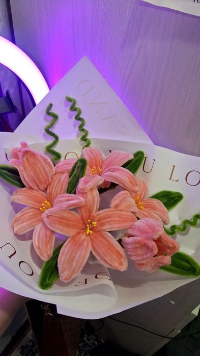 Букет цветов ручной работы